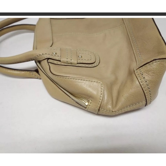 Vintage kate spade pebble khaki leather shoulder bag - Picture 4 of 10